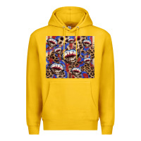 Lemon american flag lips leopard Premium Hoodie - NancyCooperArtShop