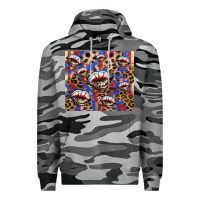 Slate Camo american flag lips leopard Premium Hoodie - NancyCooperArtShop