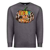 Charcoal Heather happy fall yall Premium Sweatshirt - RacoonDesign