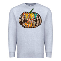 Heather Grey happy fall yall Premium Sweatshirt - RacoonDesign