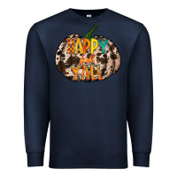Navy happy fall yall Premium Sweatshirt - RacoonDesign