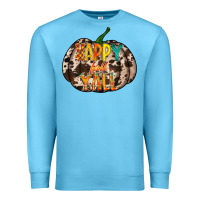 Ocean Blue happy fall yall Premium Sweatshirt - RacoonDesign