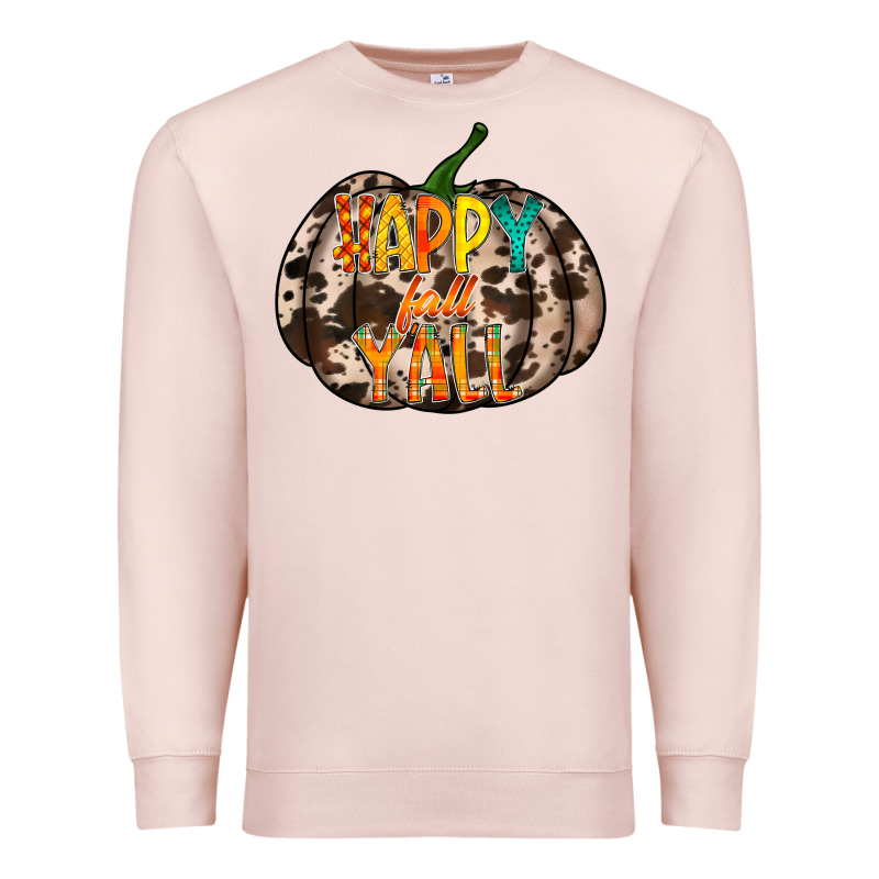 Happy Fall Yall Premium Sweatshirt by RacoonDesign | Teevron