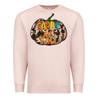 Pale Pink happy fall yall Premium Sweatshirt - RacoonDesign