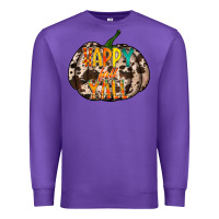Purple happy fall yall Premium Sweatshirt - RacoonDesign