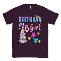 Plum birthday girl 5 Classic Tee - BundleAndBundleShop