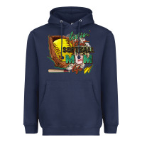 Navy livin' that softball mom life Heavyweight Hoodie - Zillion Design Studio