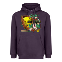Plum livin' that softball mom life Heavyweight Hoodie - Zillion Design Studio
