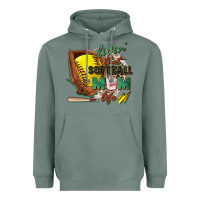 Sage livin' that softball mom life Heavyweight Hoodie - Zillion Design Studio