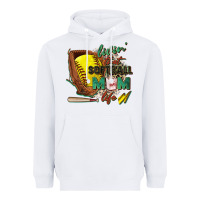 White livin' that softball mom life Heavyweight Hoodie - Zillion Design Studio
