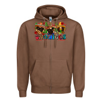 Chestnut gnomigos Zipper Hoodie - Zillion Design Studio