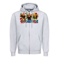 Heather Grey gnomigos Zipper Hoodie - Zillion Design Studio