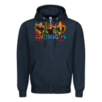Navy gnomigos Zipper Hoodie - Zillion Design Studio