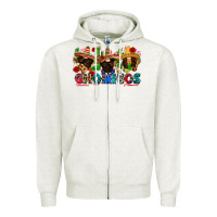 Oatmeal Heather gnomigos Zipper Hoodie - Zillion Design Studio