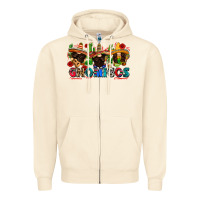 Sandshell gnomigos Zipper Hoodie - Zillion Design Studio