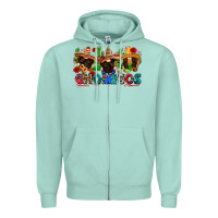 Seafoam gnomigos Zipper Hoodie - Zillion Design Studio