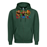 Sports Green gnomigos Zipper Hoodie - Zillion Design Studio