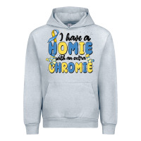 Heather Grey i have homie with an extra chromie Urban Hoodie - MaliasSmallBusiness