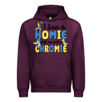 Mauve Wine i have homie with an extra chromie Urban Hoodie - MaliasSmallBusiness