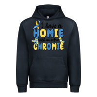 Navy i have homie with an extra chromie Urban Hoodie - MaliasSmallBusiness