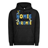 Pigment Black i have homie with an extra chromie Urban Hoodie - MaliasSmallBusiness