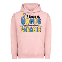 Pigment Salmon i have homie with an extra chromie Urban Hoodie - MaliasSmallBusiness