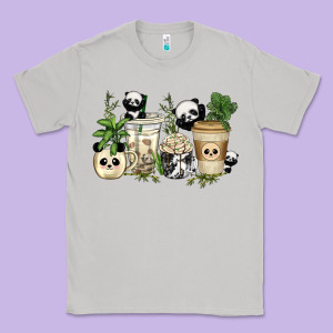 Panda Coffee Cups Classic Tee Designed By Texasbilliewilder