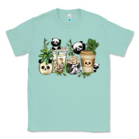Seafoam panda coffee cups Classic Tee - texasbilliewilder