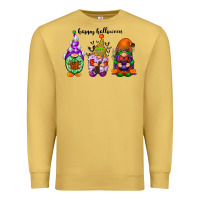 Antique Gold happy halloween gnomes black Premium Sweatshirt - RacoonDesign