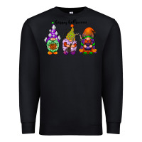Black happy halloween gnomes black Premium Sweatshirt - RacoonDesign
