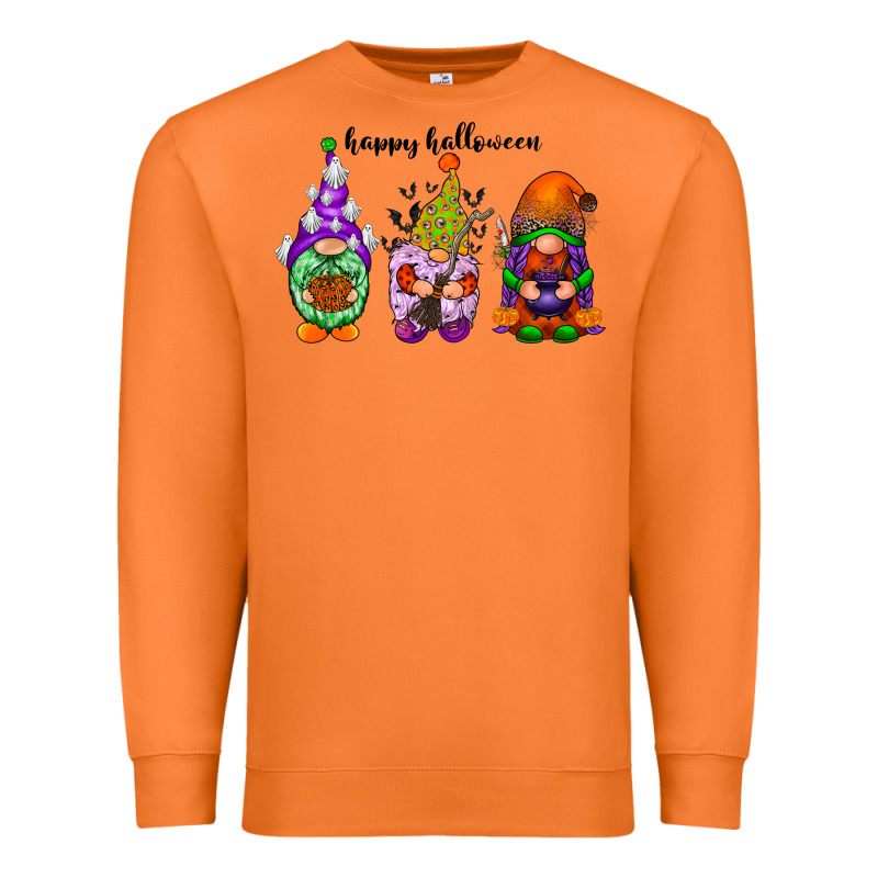 Happy Halloween Gnomes Black Premium Sweatshirt by RacoonDesign | Teevron