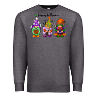 Charcoal Heather happy halloween gnomes black Premium Sweatshirt - RacoonDesign