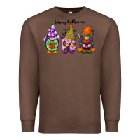 Chestnut happy halloween gnomes black Premium Sweatshirt - RacoonDesign