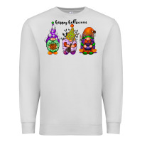 Dove Grey happy halloween gnomes black Premium Sweatshirt - RacoonDesign