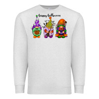Oatmeal Heather happy halloween gnomes black Premium Sweatshirt - RacoonDesign
