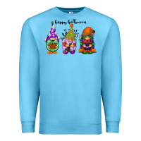 Ocean Blue happy halloween gnomes black Premium Sweatshirt - RacoonDesign