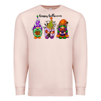 Pale Pink happy halloween gnomes black Premium Sweatshirt - RacoonDesign