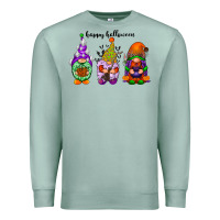 Seafoam happy halloween gnomes black Premium Sweatshirt - RacoonDesign