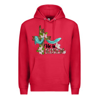 Cardinal he is risen cross Premium Hoodie - BarkalooDesign