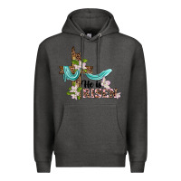 Charcoal Heather he is risen cross Premium Hoodie - BarkalooDesign