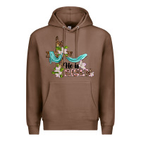 Chestnut he is risen cross Premium Hoodie - BarkalooDesign