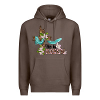 Coffee he is risen cross Premium Hoodie - BarkalooDesign
