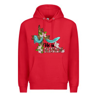 Red he is risen cross Premium Hoodie - BarkalooDesign