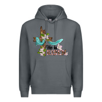 Rock he is risen cross Premium Hoodie - BarkalooDesign