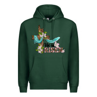 Sports Green he is risen cross Premium Hoodie - BarkalooDesign