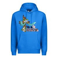 True Royal he is risen cross Premium Hoodie - BarkalooDesign