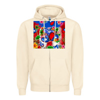 Sandshell puerto rico hearts Zipper Hoodie - Zillion Design Studio
