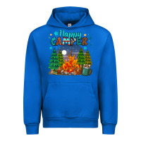 Cobalt happy camper Urban Hoodie - MaliasSmallBusiness