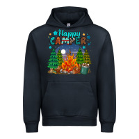 Navy happy camper Urban Hoodie - MaliasSmallBusiness
