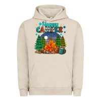 Pigment French Oak happy camper Urban Hoodie - MaliasSmallBusiness